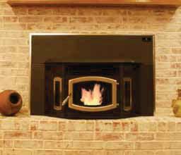 Both the freestanding and insert are easy to install (instructions included). Insert fits in virtually any factory built or masonry fireplace. Available in Black. (See pg.