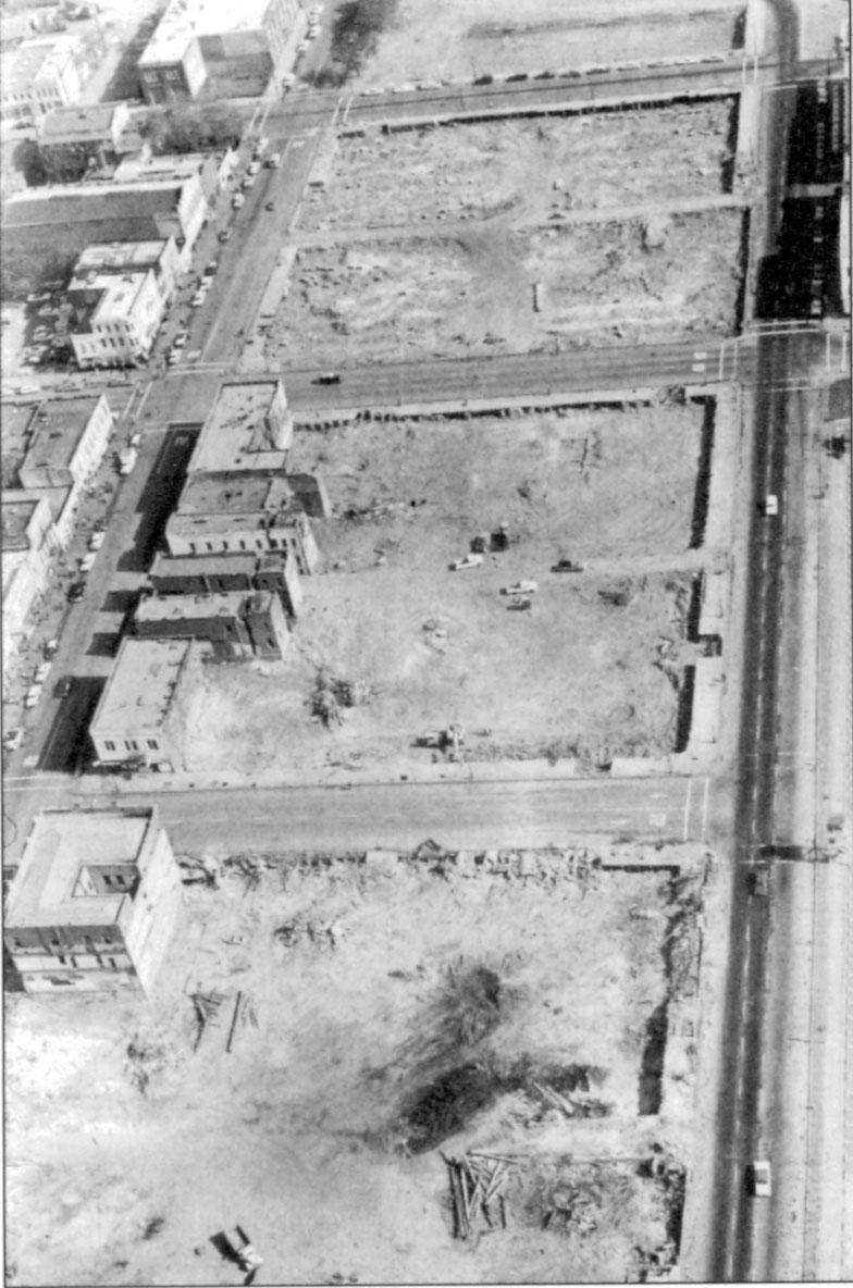 ENVIRONMENTAL RESOURCES Figure 51. (Left) The area around Third Street was cleared for the construction of Interstate 5 in1960.