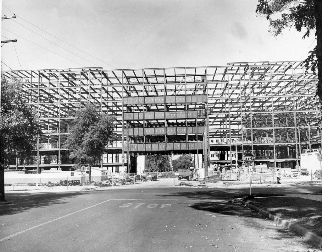 CULTURAL RESOURCES: APPENDIX Figure 19. Construction of the Employment Development Department (EDD) Building on September 26, 1954.