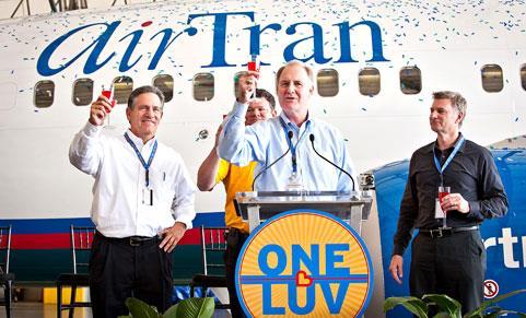 THE UPSHOT: SOUTHWEST-AIRTRAN Large cutbacks in ATL; exit from smaller AirTran markets Aircraft moved from traditional markets to larger markets to compete against Frontier, JetBlue, Spirit,