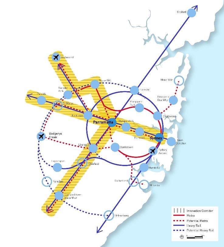 Conclusions & Recommendation I accept that this is an ambitious proposal to have Sydney served by four innovation corridors by 2051 however with Sydney heading towards a population of 8 million