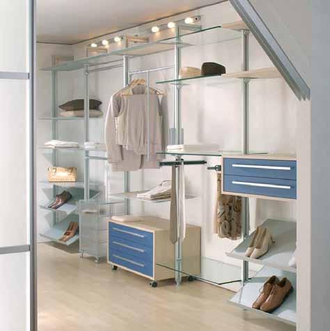 wardrobe shelving system 2 1 17 8 16 10 15 6 12 14 7 9 The LOGO wardrobe shelving system has the ability to suit anyones needs. It also functions as a moveable storage area or room divider.
