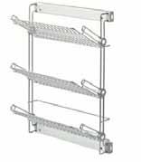 side pull-out units SIDE MOUNTED TWO TIER PULL-OUT WITH SOFT-CLOSE GRASS RUNNERS With angled