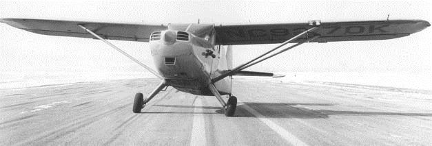 Figure 11: Early passive crosswind castering gear technology of Blériot XI [Source: Internet] Castering wheels were also used in 1947 by Goodyear for a crosswind landing gear [3], which was installed