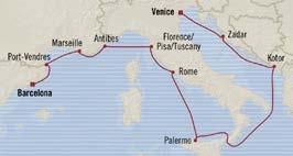 to VENICE 9-DAY VOYAGE RIVIERA View Level $2,700 $3,000 $3,500 $3,800