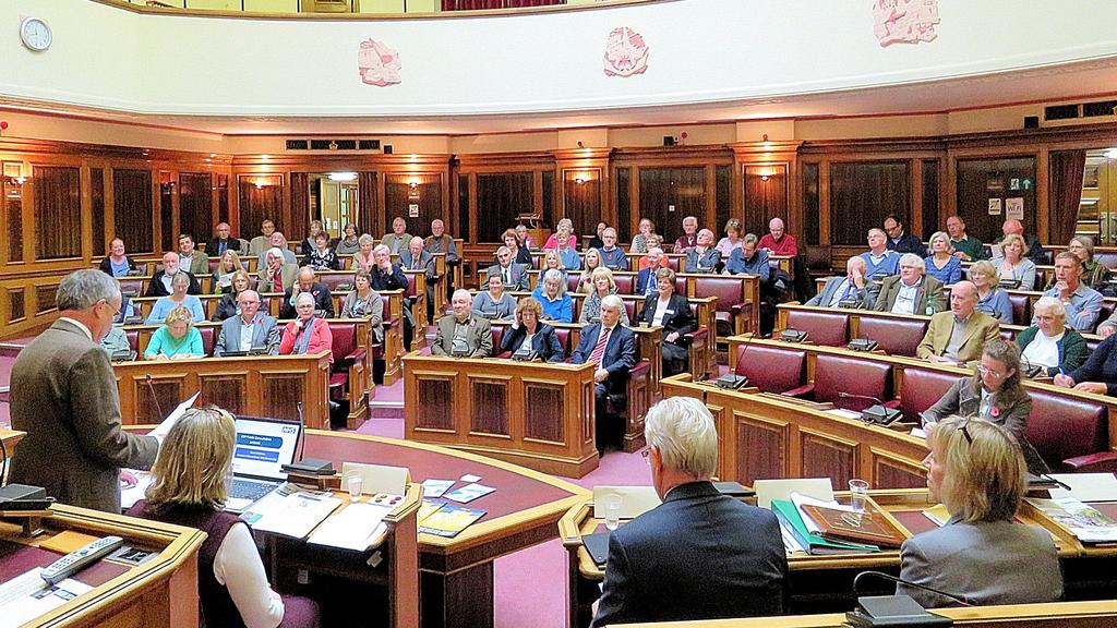 Association of Local Councils (NALC) to our 2016 Annual General Meeting. The meeting as usual was held in the Council Chamber and because of the large number of representatives it was almost full.
