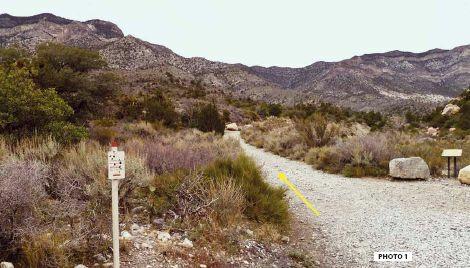 La Madre Springs Trail The signed pull-off for Willow Springs is 7.3 miles past the fee booth.