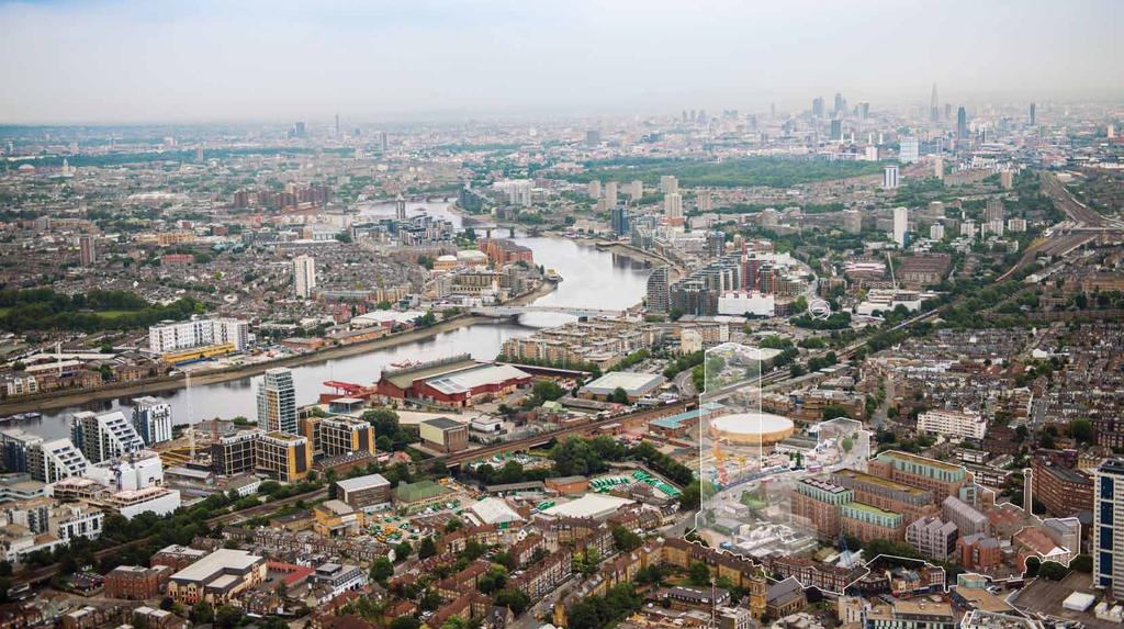 The Ram Quarter and surrounding areas Oxford Circus Battersea BATTERSEA POWER STATION HYDE Mayfair Chelsea Harbour CITY OF LONDON The Shard LONDON EYE NINE