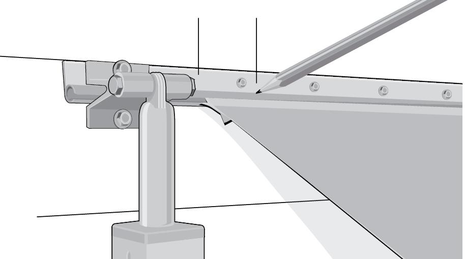 Awning Rail Upper Bracket Figure 27 Punch Awning Rail Awning Fabric Side View Figure 28 11/2 Pencil Mark 11/2 House Figure 30 Turn A Deck Plate Ground Lift Bracket Lock Deck Plate Deck Plate Figure