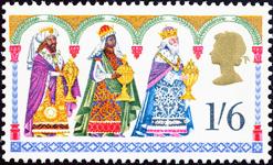 are pure legend. The star the Magi (wise man or possibly astrologers) followed is shown on both the 4d and 5d stamps. The stamps were withdrawn from sale 25 th November 1970.