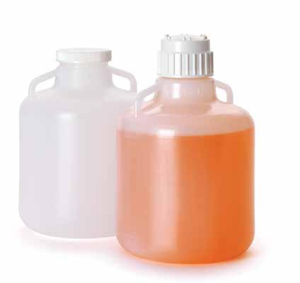 Low Density Polyethylene (LDPE) High quality option for every-day use Leakproof PP screwtop design (see page 9 for details) Convenient shoulder handles for easy carrying and pouring Graduations for