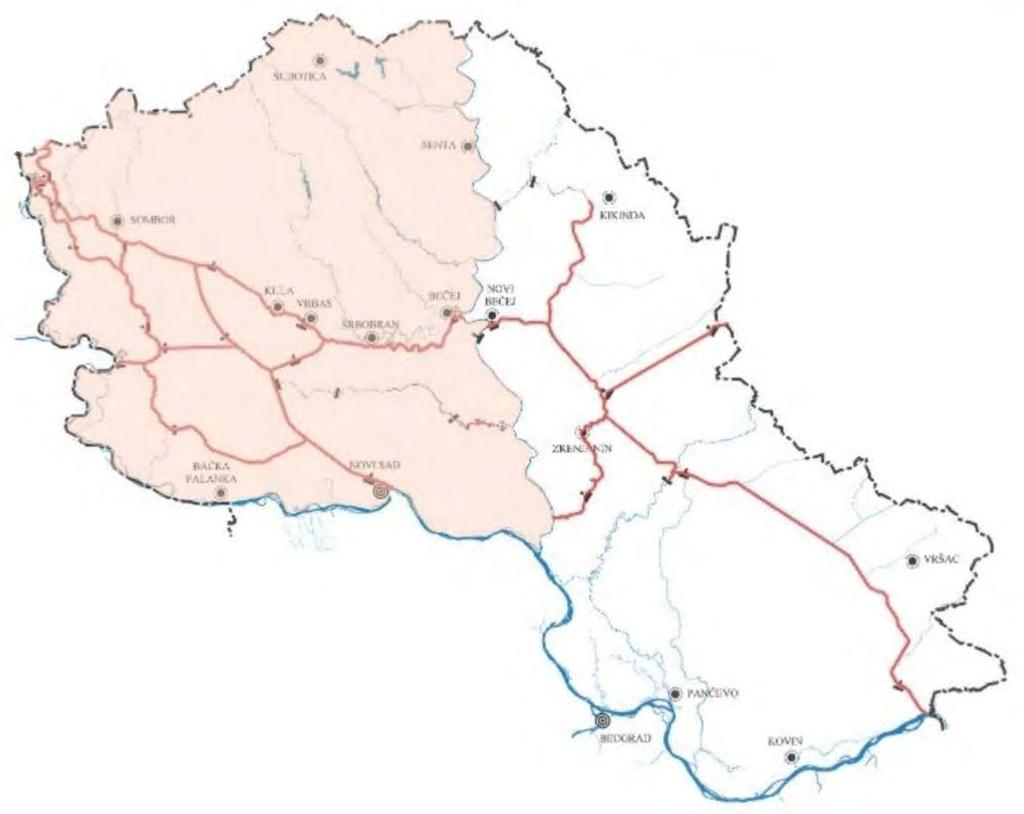 Description of operation of DTD Canal System Becej sluice