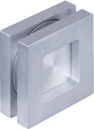 Flush pull handle 39 Area of application: For glass thickness 8 10 mm Drill whole Ø: