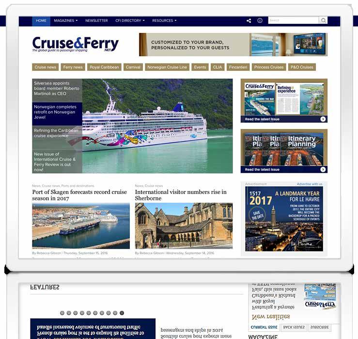 Online CruiseandFerry.net is the online home to our suite of media for the passenger shipping industry.