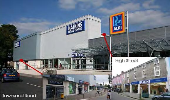 main out of town retail destination in Shepton Mallet with retailers including Tesco, Boots, Sports Direct, New Look, Argos, Laura Ashley, Pampurred Pets and Costa.