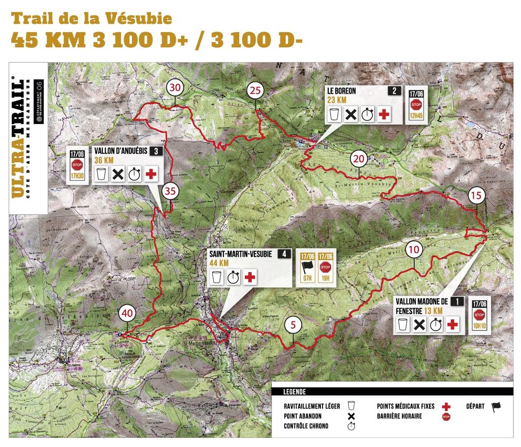 Trail de la Vésubie - 45 KM ROUTE INFORMATION START 17/06/2018 7.