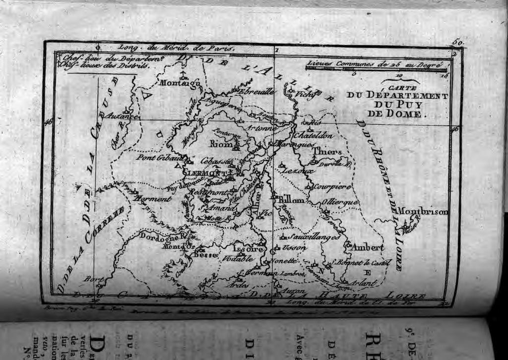 Map of the Department of the Puy de Dome No.