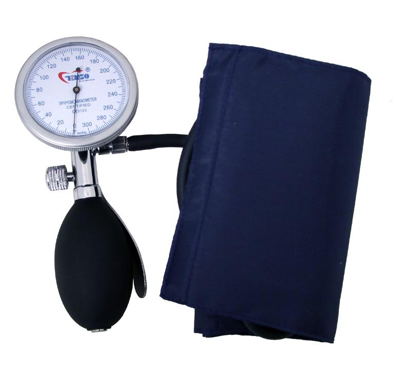 SPHYGMOMANOMETER Professional palmar black sphygmomenometer New design Made in high resistant ABS Wide 64,5 mm diameter manometer with graduated scale up to 300 mm/hg Different colours manometer: red