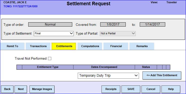 TONO TONO Government Entitlements Introduction This guide provides the specific differences to complete a back-to-back (TONO to TONO) travel claim where the member receives two separate TDY orders