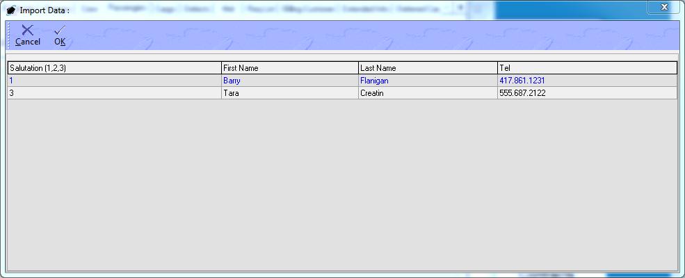 1. Select File To Import field a. Left-click the ellipsis in the field. b. The Open window will appear. c.