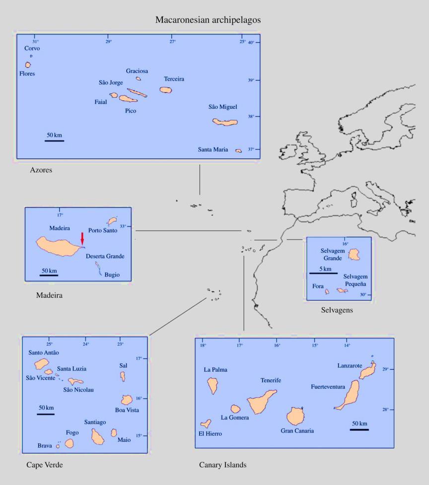 2. Materials and methods 2.1. Study area The study area is the Macaronesia Region, which comprises the archipelagos of Azores, Madeira, Selvagens, Canary Islands and Cape Verde (Fig. 2.1).