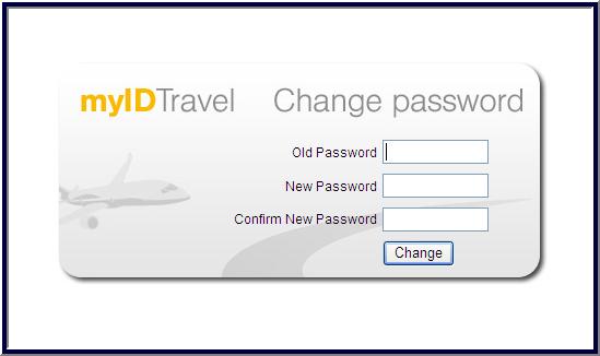 password and click the "Change" button to move to the myldtravel application.