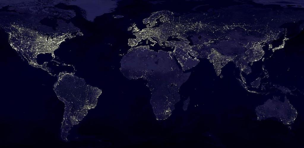 Access to electricity (% of population) Figure 3 The world at night (Masterresources )[14] In rural areas of Malawi, Ethiopia, Niger, Chad and several other countries, less than 2% of the population