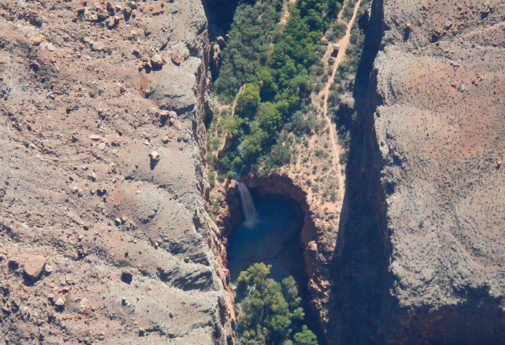 We continued east to Havasu Canyon and flew upstream to look at the waterfalls.