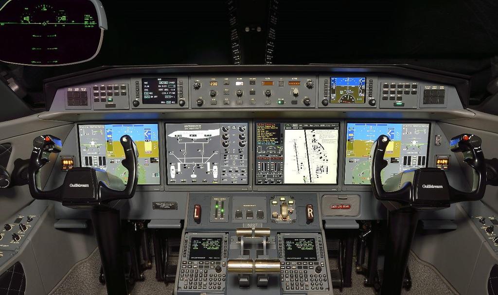 AVIONICS & COCKPIT AVIONICS: Gulfstream PlaneView II/ Honeywell Primus Epic AIR DATA COMUTERS: Four independent multifunction probes (MFP) with self-contained computing platforms AUTOMATIC DIRECTION