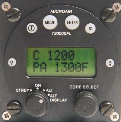 The message SAVED appears briefly on the display The display moves to Altitude menu item Where serial is selected the T2000SFL will self detect at start up the data speed, data format, and altitude
