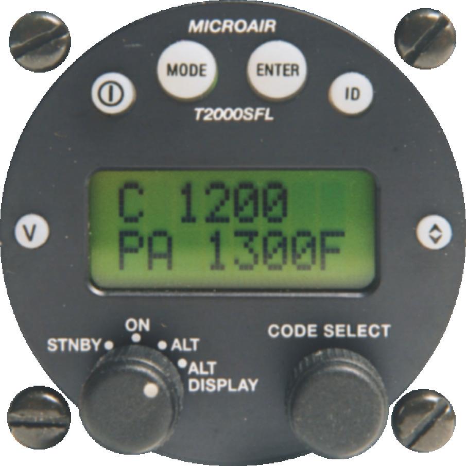 1.1 T2000SFL CONTROLS All of the T2000SFL s functions and features can be accessed from the controls on the front face.