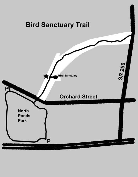 Bird Sanctuary Trail Location: off Orchard Street, north of North Ponds Park Difficulty: Very Easy Length: approximately 0.