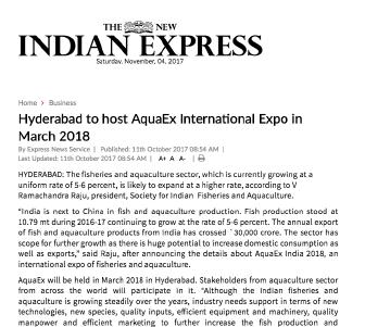 2018 Please call +91 98480 33333 or Email: book@aquaexindia.