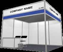 freedom to design and build a bespoke stand using your dedicated contractor.