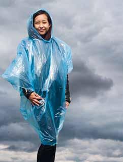 of unpacked product) Foldable translucent PVC poncho in a polybag (printing not available) 0.