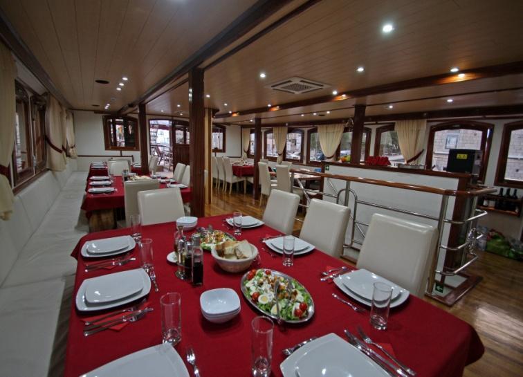 MEALS ONBOARD: 4 days have full board (3 meals) and 3 days with half board (2 meals/day).