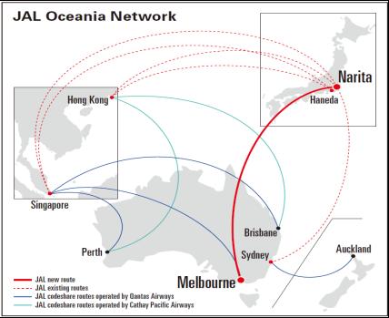 Recent Topics Route Network, Products & Services, Credit Ratings Int l (1) Launch Narita - Melbourne/787-8(SS8 ) (Sep 1, 2017~) By adding new route to Melbourne, a growing city, the network to