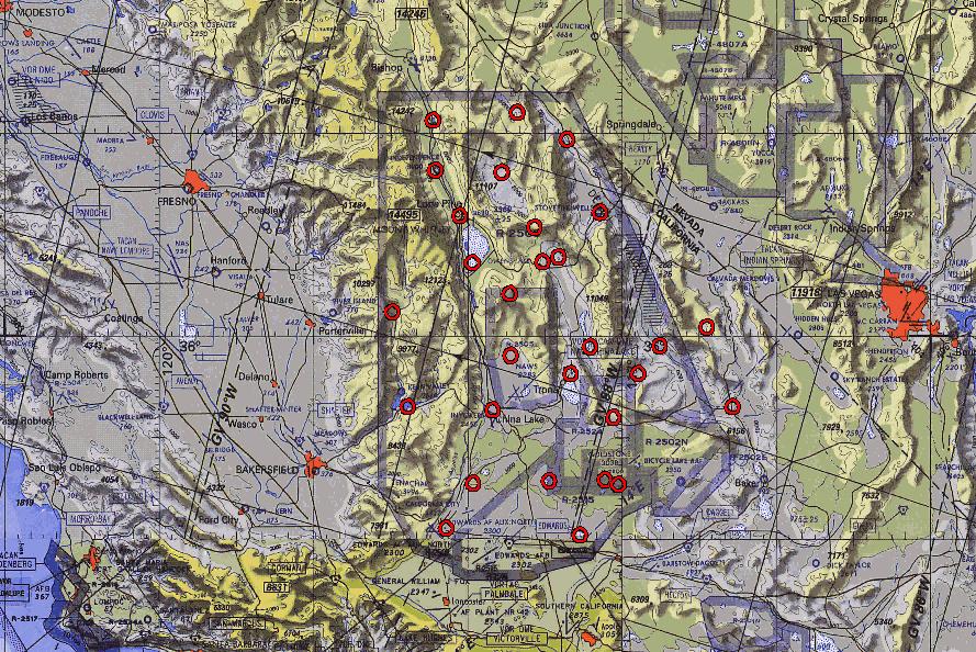 Low Level GEO Reference Points GEO reference points used for aircraft communications during low level operations in the