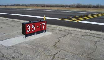 35 L 35 C Figure 14-16. Two of three parallel runways. Advise ATC if you cannot comply with LAHSO. Know what signs and markings are at the LAHSO point.