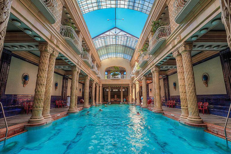 The Gellert thermal pools, swimming pool, wave pool, and spa treatments offer great relaxation and entertainment all