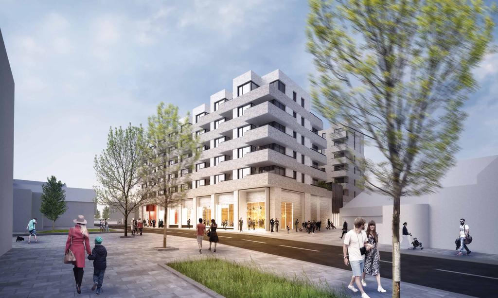 The proposals Moving the arts centre to the heart of Brentford. View of the proposed arts centre on Half Acre.