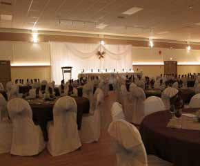 Ardrossan Recreation Complex You can book the hall only or add in the full or light kitchen depending how on you plan to cater your event. Hall Information Available from 8 a.m. on the day of your event until 2 a.