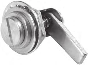 quarter turns No. 630-SS No. 630-SS Quarter turn compression latch with tool operated head is made with stainless steel, carbon steel, and die cast materials for strength and durability.