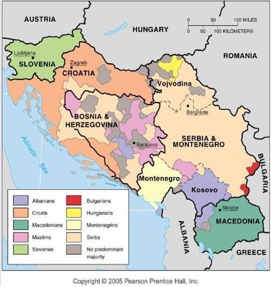 FORMER YUGOSLAVIA The Troubled Balkan Region One Country Until 1992 After 1992