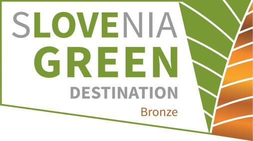 DESTINACIJA 4. Prejme znak in plaketo Slovenia Green Destination.