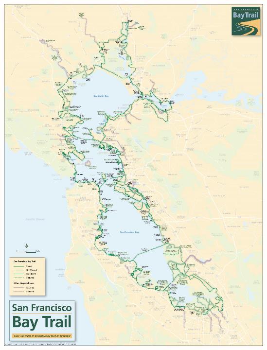 Sonoma Marin San Pablo Bay Napa Contra Costa Bay Trail Sears Point Study