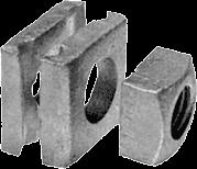 Angle One-Bolt Three-Bolt Clamp Accommodates Wire Size Clamp Length Mounting Hole