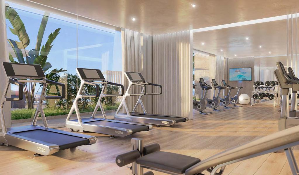 GYM GYM Fitness-orientated wellness activities are an integral element of the hotel s experience.