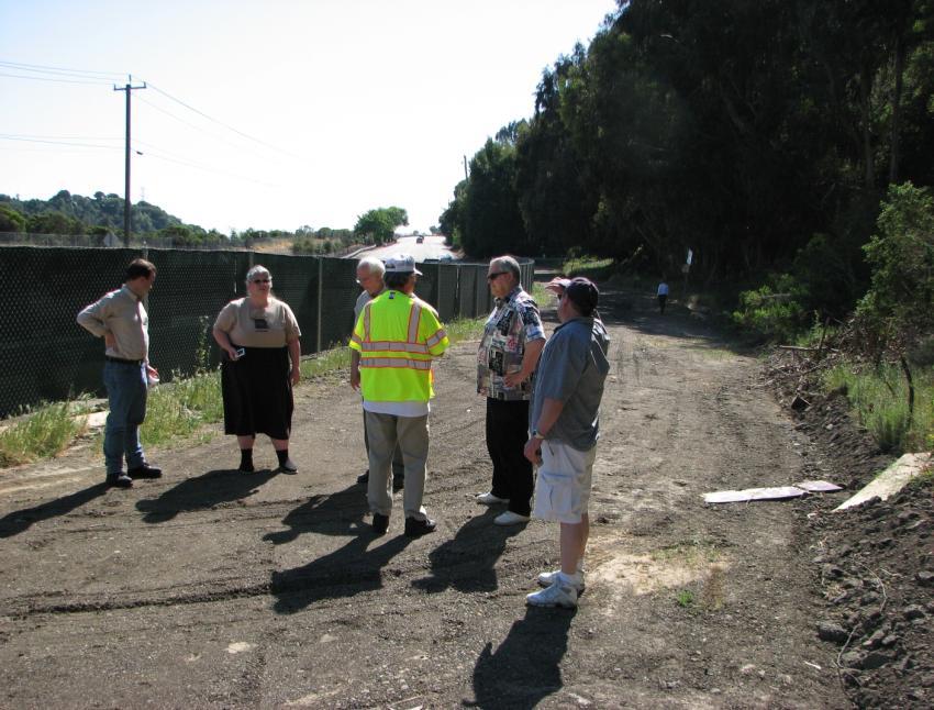 CHAPTER MEETING April 12, 2008 After a very successful Chapter meeting, seven members explored what was the original site of Dublin, California at the intersection of Dublin Blvd and Donlan Street.