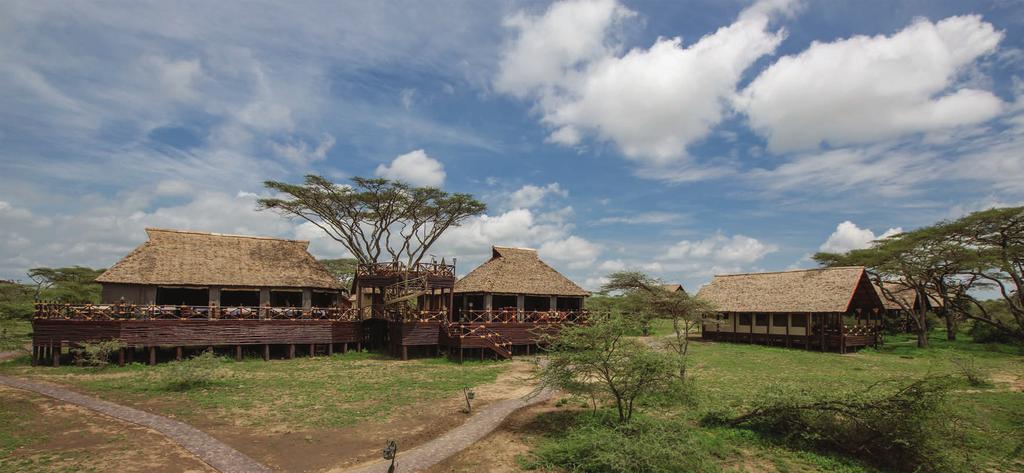 LAKE NDUTU LUXURY TENTED LODGE Lake Ndutu Luxury Tented Lodge is located within the Ngorongoro Conservation Area, some 5 kilometres or 15 minutes drive from Ndutu airstrip and about 300 kilometres or